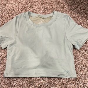 Klassy network Women's Light Green Crop Top